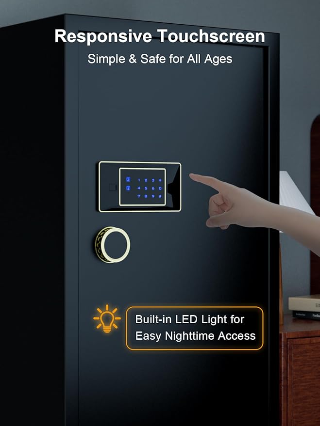 TIGERKING 11.5 Cu Ft Large Heavy Duty Home Security Safe – Digital Touchscreen - Image 4