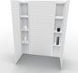 White Acrylic Shower Wall Surround 36"x 60"x 80" by NoahWilliamHome