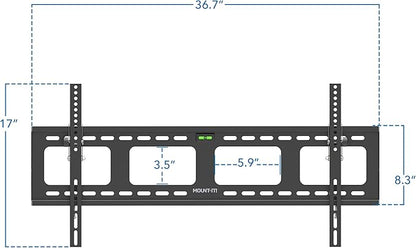 Mount-It! Low-Profile Tilt TV Wall Mount | Ultra-Slim Bracket - Image 8