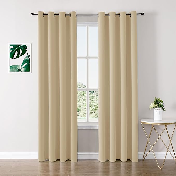 ChrisDowa Blackout Curtains 90 inches Long by ChrisDowa