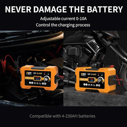 12V Automatic Car Battery Charger, 0-10A Arbitrarily Adjustable Smart Trickle - Image 2