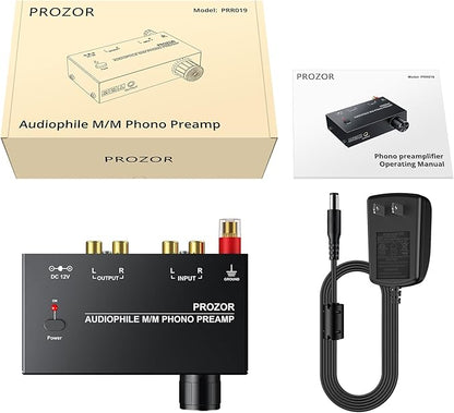 PROZOR Pre Amplifier for Turntable Audiophile M/M Phono preamp - Image 7
