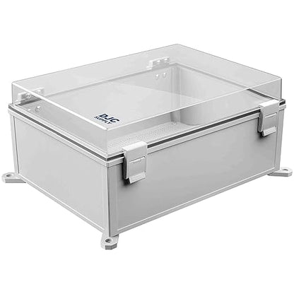 Co. ABS 11.81" x 15.7" x 6.7" Waterproof IP67 Hinged Electronics Box by DJCSupplyCompany