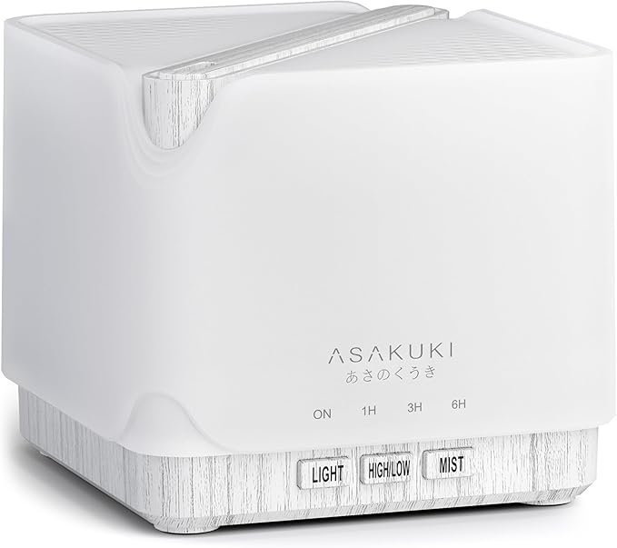 ASAKUKI 700 ml Premium Essential Oil Diffuser, 5 in 1 Ultrasonic Aromatherapy by ASAKUKI