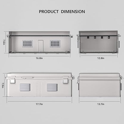 Electrical Junction Box, Ventilated Design, Cable Grommets, Indoor/Outdoor Use - Image 6