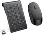 Wireless Number Pad, Lekvey Numeric Pad and Mouse Combo, Portable Slim 2.4GHz by Lekvey