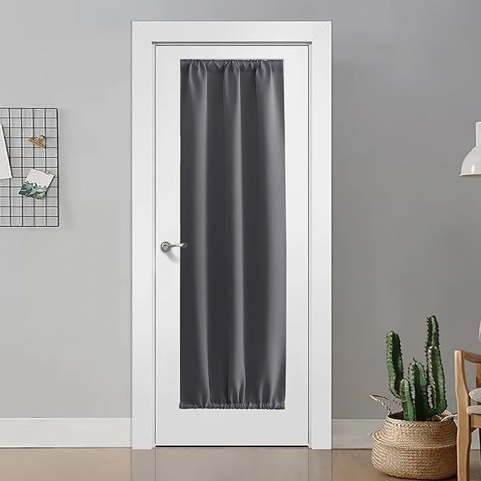 NICETOWN 1 Panel Door Curtain Privacy Thermal Insulated Noise Reducing Blackout - Image 2