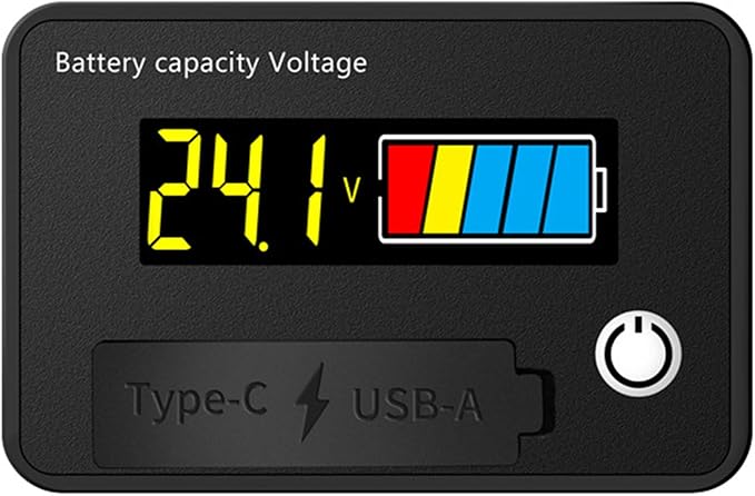 MOAIYU DC8-30V Electricity Meter Digital LCD Display Car Battery Charging - Image 9