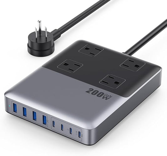 12-in-1 Charging Station USB C Power Strip by Kioson