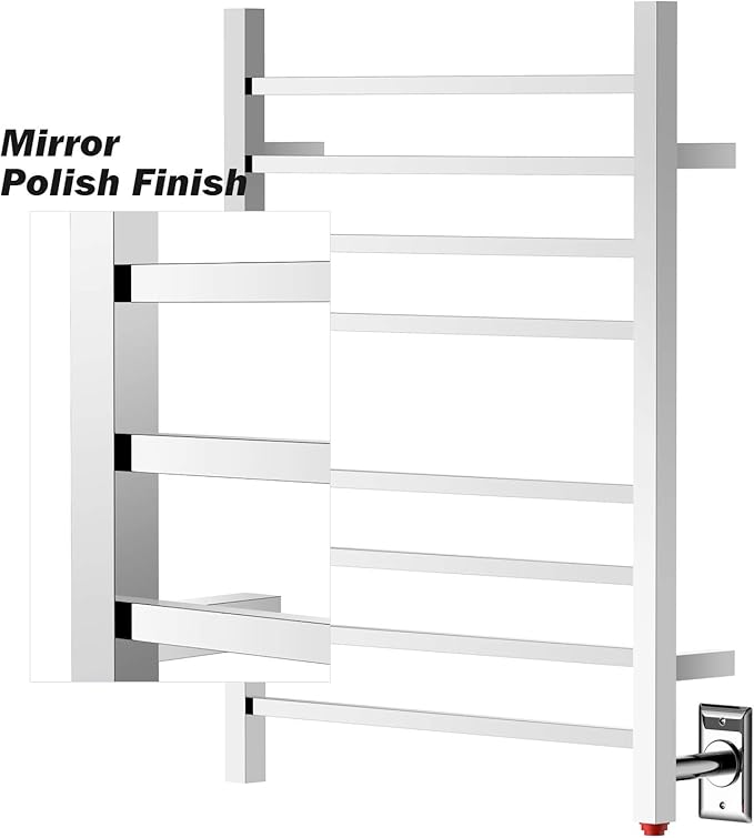 HEATGENE Towel Warmer, Heated Towel Warmer Rack, Wall-Mounted Hardwired/Plug-in - Image 8