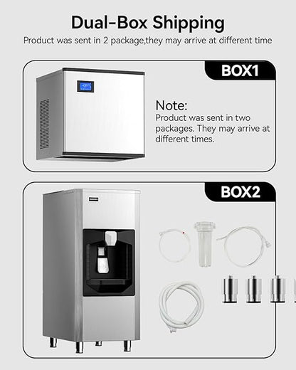 EUHOMY Commercial Ice Maker Machine 500Lb/24H, Ice Ready in 10-15 min, SECOP - Image 6