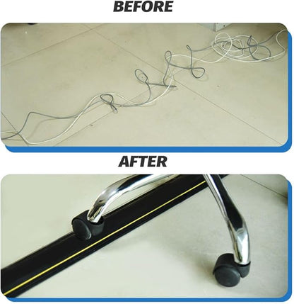 Vilmon 10FT Floor Cord Cover, Heavy Duty PVC Floor Cable Cover, Wire Cover to - Image 7
