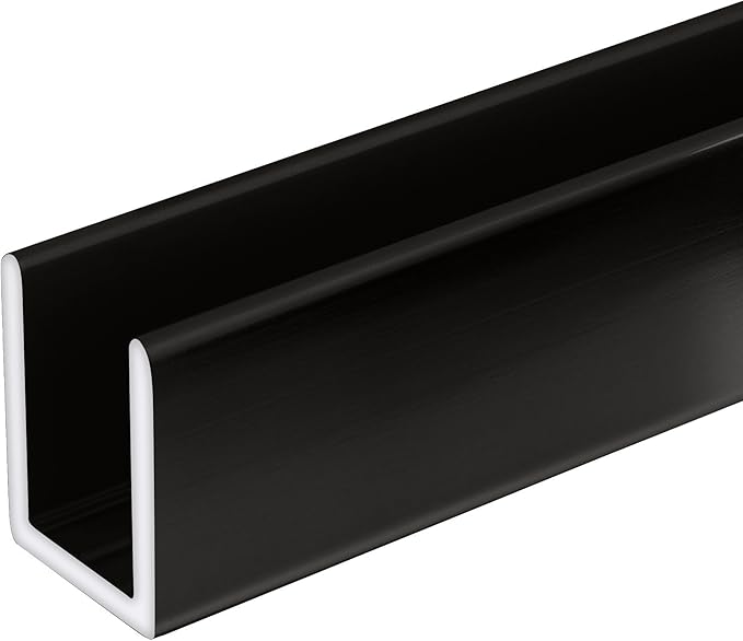 Brixwell SDCD38GM-CCP18-XCP10 Gun Metal 3/8" Fixed Panel Shower Door Deep - Image 2