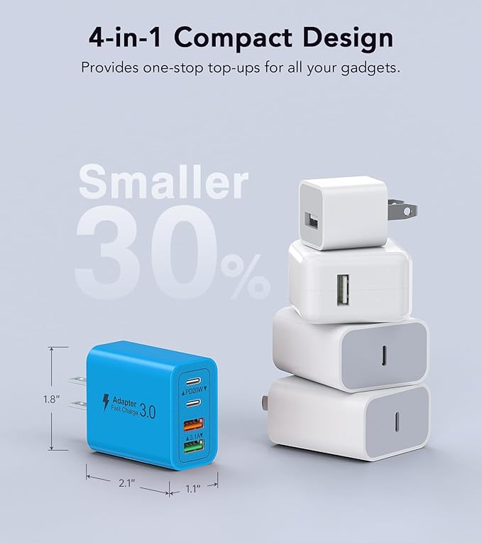 Wall Charger, USB C Charger Block, iPhone 17 16 15 14 13 Pro Max Airpod - Image 5