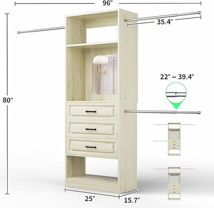 Unikito 48" W - 96” W Closet System - Image 7