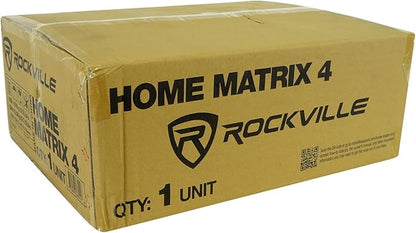 Rockville Home Matrix 4 600W Multi Room Receiver/Amplifier, Mic Inputs - Image 8