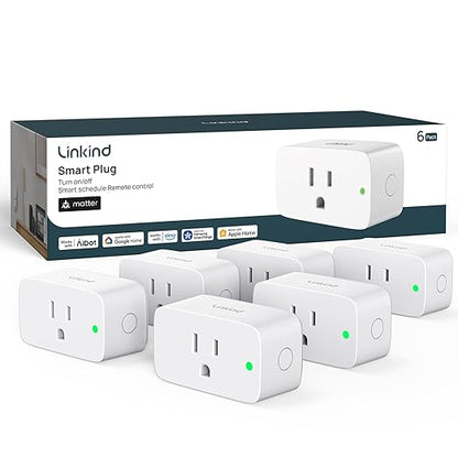 Linkind Matter Smart Plug, Smart Home Smart Outlet Timer, Work by Linkind