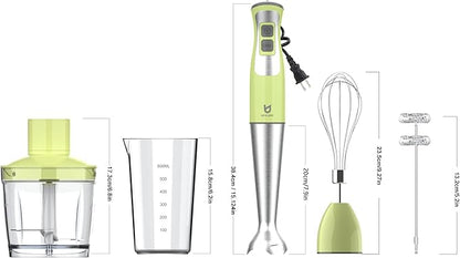 Immersion Hand Blender, UTALENT 5-in-1 8-Speed Stick Blender - Image 6
