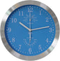 HITO 10” Silent Wall Clock Battery Operated Non Ticking Sweep Movement Glass by hito