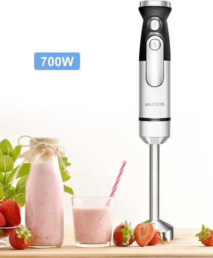 Handblender with Plug, Immersion Blender Handheld, Heavy-Duty Copper Motor - Image 8