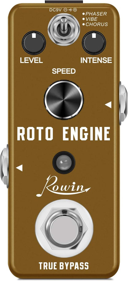 Rowin ROTO ENGINE Rotary Speaker Simulator Effect Pedal Mini Digital Guitar by Rowin
