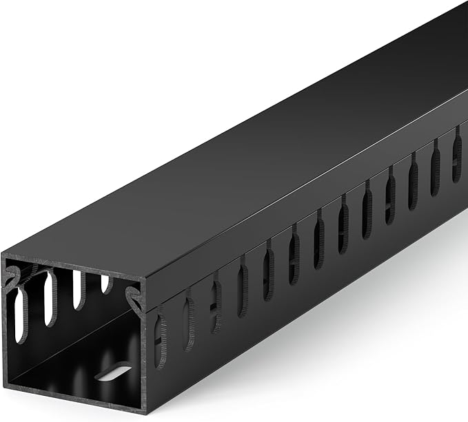 ZhiYo H1.4 x W1.6in Server Rack Cable Management Raceway, 94.5in Cable Raceway - Image 7