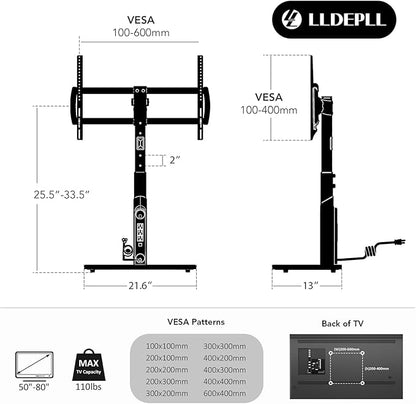 LLDEPLL Universal TV Stand Tabletop TV Mount - Image 8