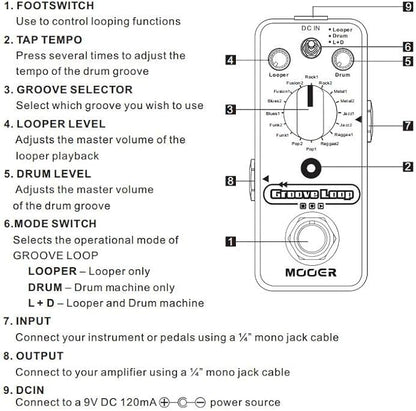 MOOER Groove Loop drum machine - Image 8