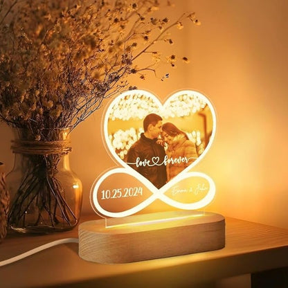 Personalized Couple Night Light, Custom Photo - Image 2