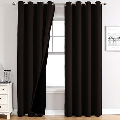 ChrisDowa 100% Blackout Curtains 120 inch Long by ChrisDowa