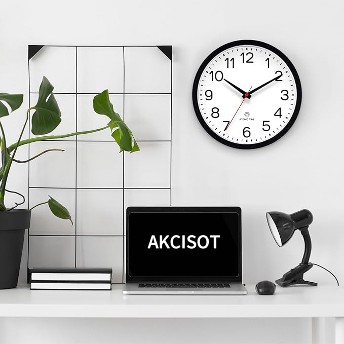AKCISOT Atomic 10 Inch Wall Clock Analog Clocks - Image 6