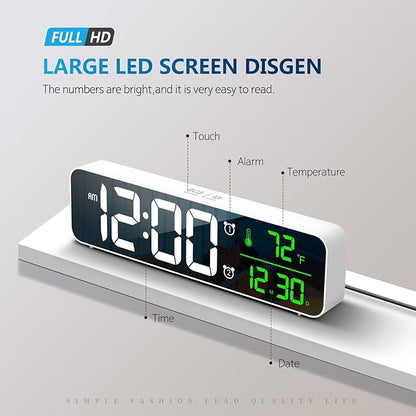 Hournor Digital Clock for Bedroom, Digital Wall Clock for Living Room Decor - Image 2