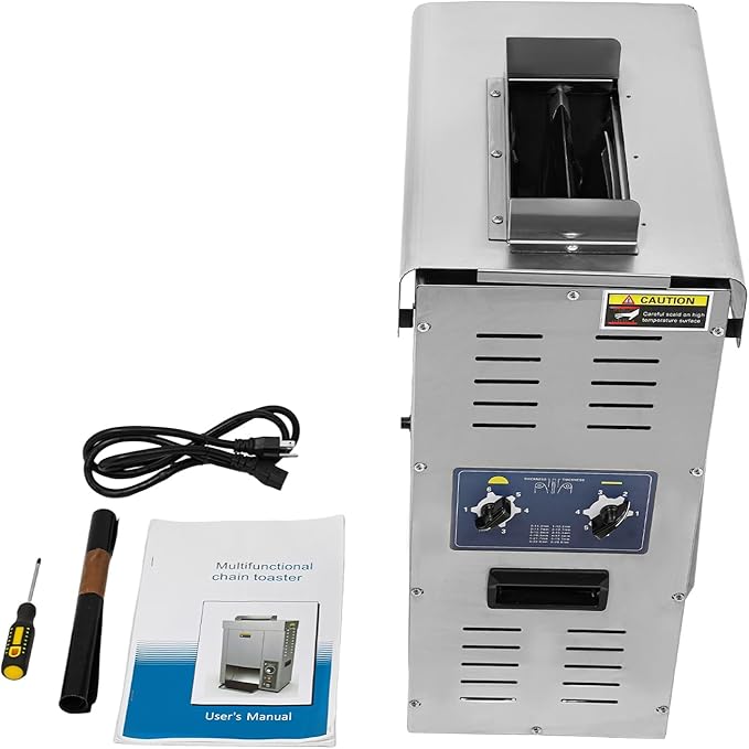 Commercial Burger Bun Toaster, 2000W Commercial Hamburger Bread Baking Machine - Image 5