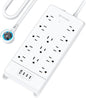TROND 360° Rotating Flat Plug, Surge Protector Power Strip, 13AC Widely Spaced by TRONDOfficial