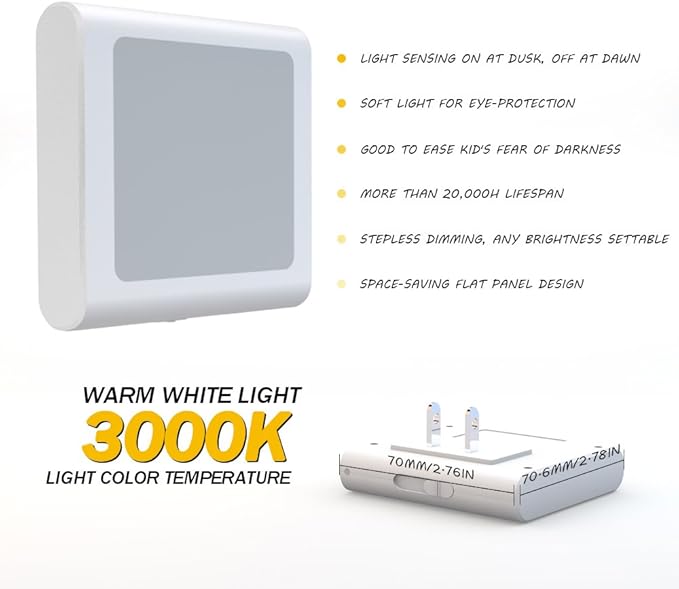 MAZ-TEK Plug in Dimmable Led Night Light - Image 2