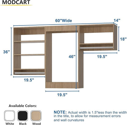 Modular Closet System, Wood Tower Storage - Image 2