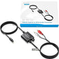 eSynic Portable Optical to RCA Adapter-Volume Control-Built in Voice Amplifier by eSynic