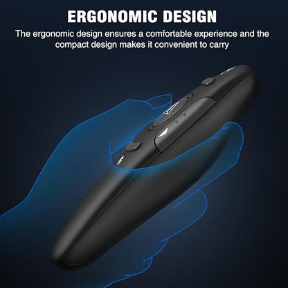 Air Mouse Clicker for Powerpoint Presentations, Rechargeable Wireless Presenter - Image 6