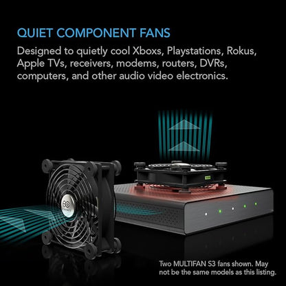 AC Infinity MULTIFAN S7-P, Quiet Dual 120mm AC-Powered Fan - Image 2