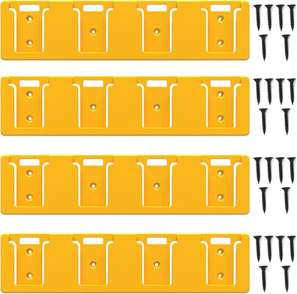 Battery Rack Compatible with DeWalt 20V Battery Holder, Mount 4 Slot Bulk by SZWJT-LV