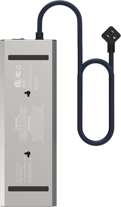 Austere V Series, 8 Outlet Surge Protector Power Strip, 3000 Joules, EMI/RFI - Image 2