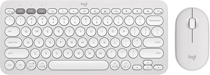 Logitech Pebble 2 Combo, Wireless Keyboard and Mouse, Quiet and Portable by Logitech