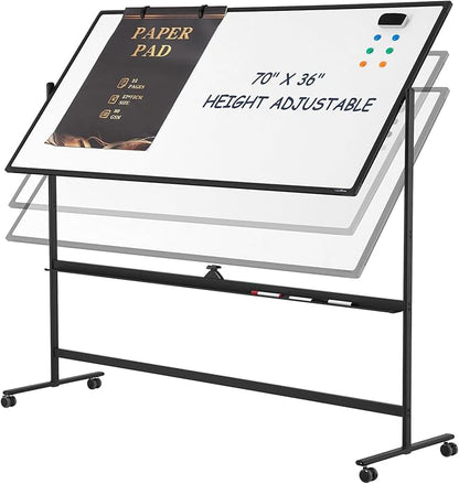 Dry Erase Whiteboard Easel on Wheels by Tankee