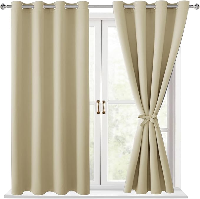 Hiasan Blackout Curtains for Bedroom, 52 x 63 Inches Length - Image 9