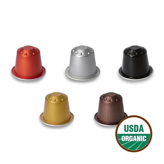 Organic USDA Café Romano Coffee Aluminum Espresso Pods - Image 2