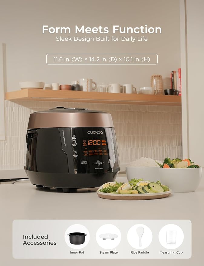 CUCKOO High Pressure Rice Cooker 6-Cup Uncooked / 12-Cup Cooked - Image 10