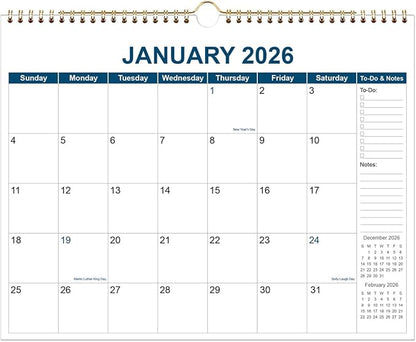 Calendar 2026 - Wall Calendar from January 2026 to December 2026, 2026 Wall by Runtioval