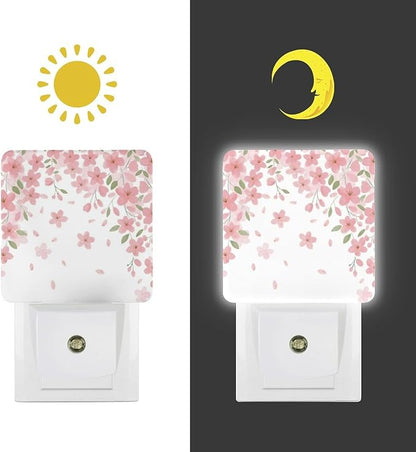 Falling Flowers Night Light, Plug into Wall Decor Nightlights - Image 7