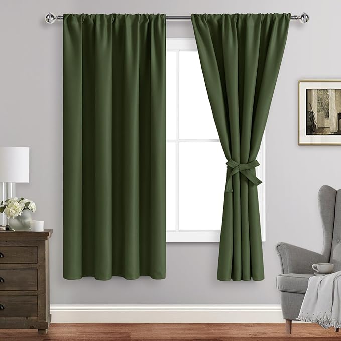 JIUZHEN Blackout Curtains for Bedroom by JIUZHEN