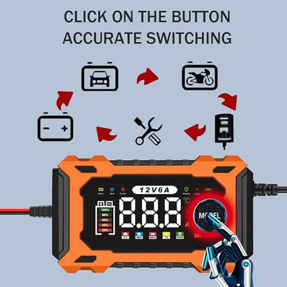 6-Amp 12V Smart Car Battery Charger, Battery Maintainer Trickle Charger - Image 5